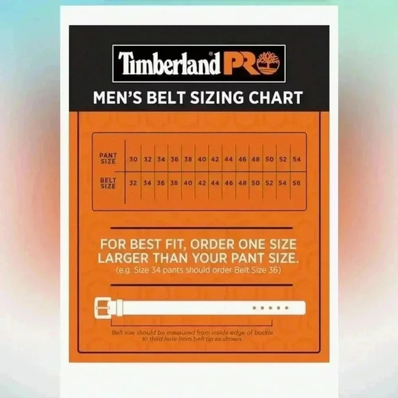 Timberland Pro Leather Belt office to casual work wear rugged durability - Picture 2 of 12